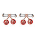 Wholesale S925 Silver Pin Bow Cherry Zircon Copper Earrings JDC-ES-XuF113 Earrings 旭帆 Wholesale Jewelry JoyasDeChina Joyas De China