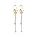 Wholesale S925 silver pin butterfly tassel earrings JDC-ES-D586 Earrings JoyasDeChina 01KC Gold Wholesale Jewelry JoyasDeChina Joyas De China