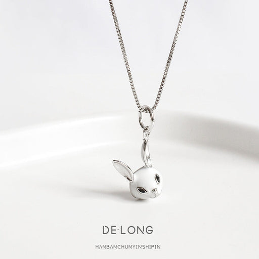 Wholesale s925 silver rabbit necklace JDC-NE-DeL001 Necklaces 德隆 Wholesale Jewelry JoyasDeChina Joyas De China