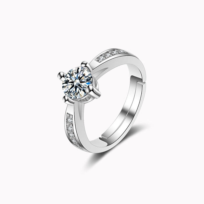 Wholesale s925 sterling silver couple rings JDC-RS-YZM041 Rings 伊之美 female adjustable Wholesale Jewelry JoyasDeChina Joyas De China