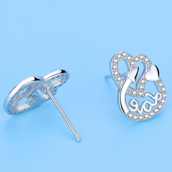 Wholesale s925 sterling silver needle copper earrings JDC-ES-QLX030 Earrings 巧兰轩 Wholesale Jewelry JoyasDeChina Joyas De China