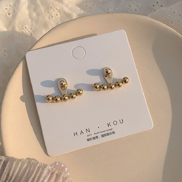 Wholesale S926 Post Alloy Gold Color Earrings JDC-ES-RL212 Earrings JoyasDeChina Wholesale Jewelry JoyasDeChina Joyas De China