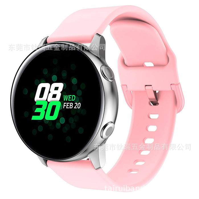 Wholesale Samsung Food grade silica gel original silicone strap JDC-WD-Tair004 Watch Band 钛瑞 pink 20mm Wholesale Jewelry JoyasDeChina Joyas De China