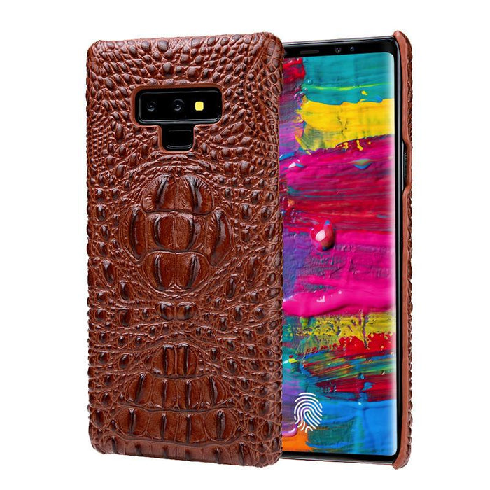 Bulk Jewelry Wholesale Samsung phone case Brown cowhide crocodile leather JDC-PC-XT011 Wholesale factory from China YIWU China