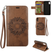 Bulk Jewelry Wholesale Samsung phone case Brown embossed clamshell PU leather case JDC-PC-XT001 Wholesale factory from China YIWU China