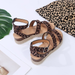 Bulk Jewelry Wholesale Sandal PU Leopard print platform JDC-SD-HY038 Wholesale factory from China YIWU China