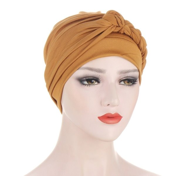 Wholesale sanded milk silk soft turban hat JDC-FH-QD008 Fashionhat 群德 Wholesale Jewelry JoyasDeChina Joyas De China