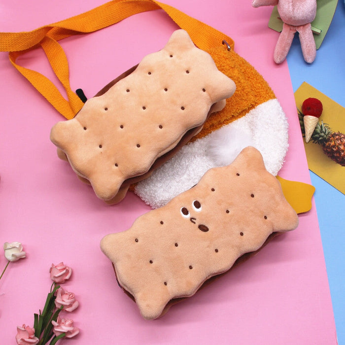 Wholesale Sandwich Biscuit Plush Pencil Case JDC-PB-Donglej005 Pencil Bags 东津 Wholesale Jewelry JoyasDeChina Joyas De China