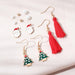 Wholesale Santa bell wreath tassel Pearl Earrings JDC-ES-QZ001 Earrings JoyasDeChina Christmas tree suit 143499 Wholesale Jewelry JoyasDeChina Joyas De China