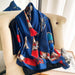 Wholesale Scarf Shawl JDC-SF-SL074 scarf JoyasDeChina blue 175cm or more Wholesale Jewelry JoyasDeChina Joyas De China
