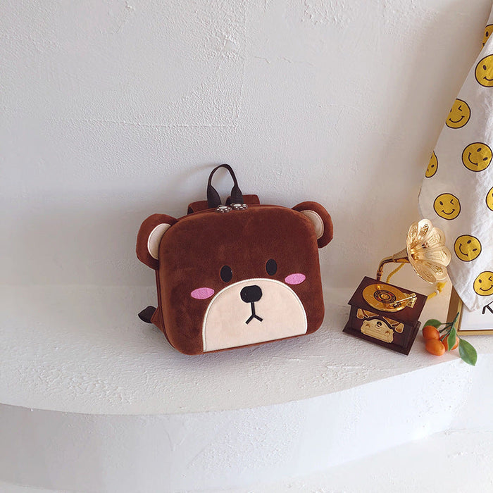 Wholesale schoolbag cute cartoon animal Backpack bags JDC-BP-YP019 Backpack Bags 一音 brown Wholesale Jewelry JoyasDeChina Joyas De China