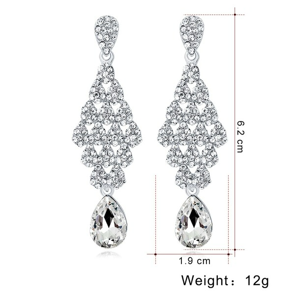 Wholesale selling bride Crystal Earrings JDC-ES-GSDB003 Earrings JoyasDeChina Wholesale Jewelry JoyasDeChina Joyas De China