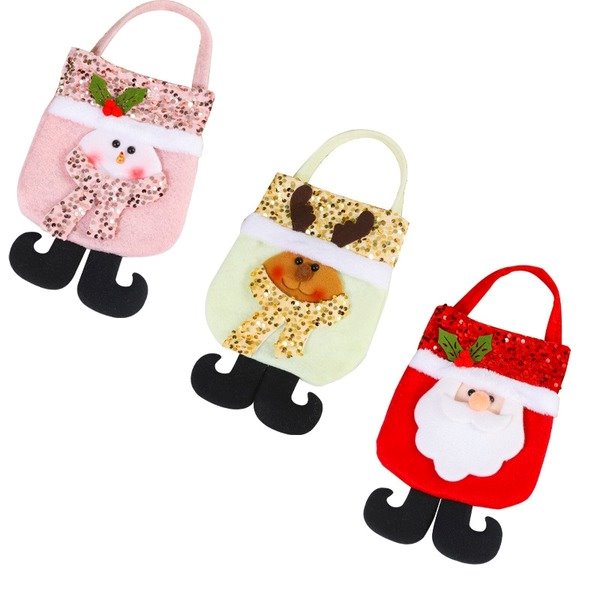 Wholesale Sequin Christmas Gift Bag Santa Snowman Cloth Tote Bag JDC-HB-GL006 Handbags 港恋 Wholesale Jewelry JoyasDeChina Joyas De China