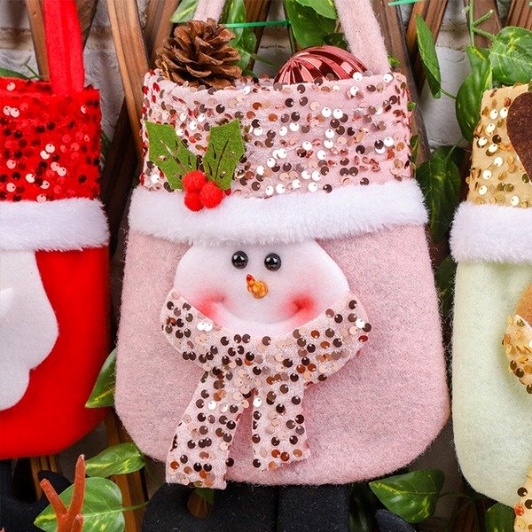 Wholesale Sequin Christmas Gift Bag Santa Snowman Cloth Tote Bag JDC-HB-GL006 Handbags 港恋 Wholesale Jewelry JoyasDeChina Joyas De China