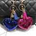 Wholesale Sequin Heart Shape Metal Keychain JDC-KC-FeiRun039 Keychains 飞润 Wholesale Jewelry JoyasDeChina Joyas De China