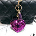 Wholesale Sequin Heart Shape Metal Keychain JDC-KC-FeiRun039 Keychains 飞润 Wholesale Jewelry JoyasDeChina Joyas De China