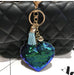 Wholesale Sequin Heart Shape Metal Keychain JDC-KC-FeiRun039 Keychains 飞润 green OPP Wholesale Jewelry JoyasDeChina Joyas De China