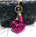 Wholesale Sequin Heart Shape Metal Keychain JDC-KC-FeiRun039 Keychains 飞润 purple OPP Wholesale Jewelry JoyasDeChina Joyas De China