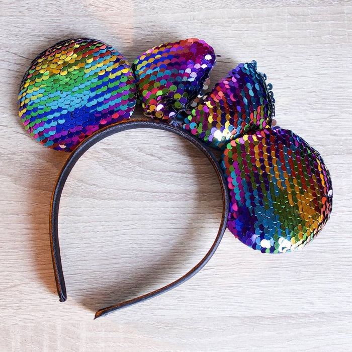 Wholesale sequin polka dot bow round ear hair band (F)JDC-HD-YL002 Headband 雅伦 11 Wholesale Jewelry JoyasDeChina Joyas De China
