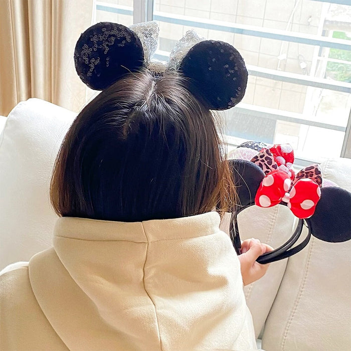 Wholesale sequin polka dot bow round ear hair band (F)JDC-HD-YL002 Headband 雅伦 Wholesale Jewelry JoyasDeChina Joyas De China