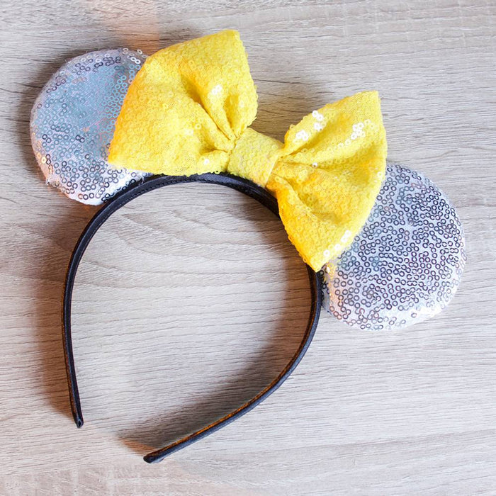 Wholesale sequin polka dot bow round ear hair band (F)JDC-HD-YL002 Headband 雅伦 99 Wholesale Jewelry JoyasDeChina Joyas De China