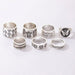 Wholesale seven-piece alloy alphabet butterfly ring JDC-RS-C327 Rings 咏歌 Wholesale Jewelry JoyasDeChina Joyas De China