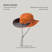 Wholesale Shade Breathable Outdoor Polyester Hiking Hat JDC-FH-Muxia013 Fashionhat 沐夏 orange one size Wholesale Jewelry JoyasDeChina Joyas De China