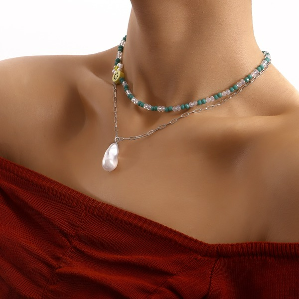 Wholesale shaped Pearl Pendant Necklace JDC-NE-ZW045 NECKLACE JoyasDeChina Wholesale Jewelry JoyasDeChina Joyas De China