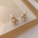 Wholesale shell flower pearl earrings JDC-ES-W353 Earrings JoyasDeChina Wholesale Jewelry JoyasDeChina Joyas De China