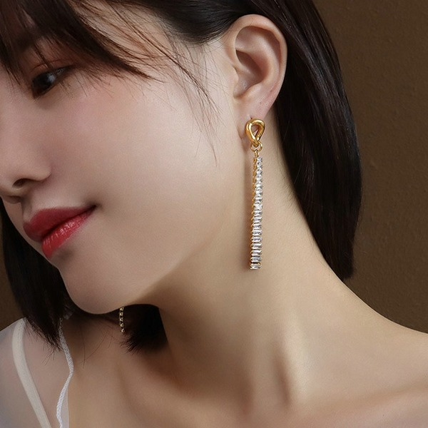 Wholesale Shiny tassel pendant earrings women JDC-ES-JD235 Earrings JoyasDeChina Wholesale Jewelry JoyasDeChina Joyas De China