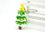 Wholesale silica gel Christmas tree Keychain JDC-KC-HTU028 Keychains 哈图 Circle Christmas tree Wholesale Jewelry JoyasDeChina Joyas De China
