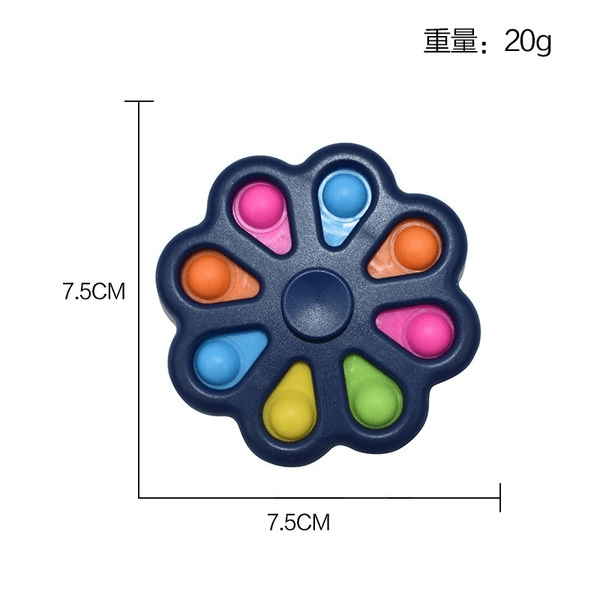 Wholesale silica gel gyro fidgets toy JDC-FT-ZhuoJ019 fidgets toy 卓佳 1 8x1.5x8 Wholesale Jewelry JoyasDeChina Joyas De China