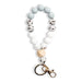 Wholesale Silicone Beaded Wood Bead Keychain Wristlet JDC-KC-ZhiS001 Keychains 智尚 Wholesale Jewelry JoyasDeChina Joyas De China