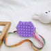 Wholesale silicone children's bags cartoon shoulder bag JDC-SD-JiaQ004 Shoulder Bags 家庆 purple Wholesale Jewelry JoyasDeChina Joyas De China