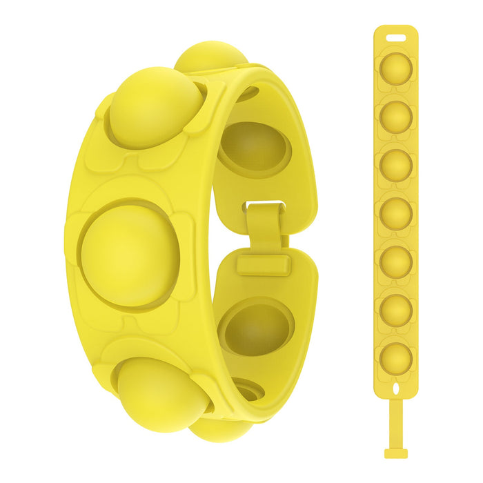 Wholesale silicone decompression bracelet fidgets toy JDC-FT-HC007 fidgets toy JoyasDeChina yellow Wholesale Jewelry JoyasDeChina Joyas De China