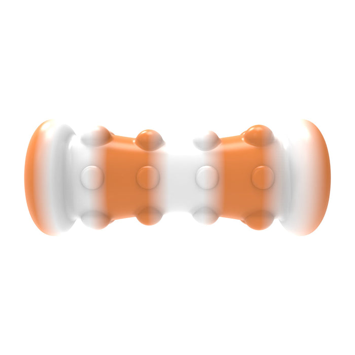 Wholesale silicone extrusion ball decompression toys JDC-FT-HC022 fidgets toy 华创 orangewhite Wholesale Jewelry JoyasDeChina Joyas De China
