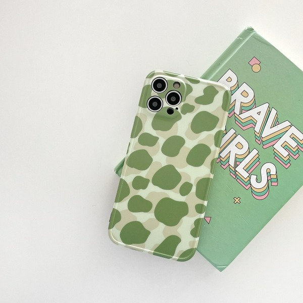 Bulk Jewelry Wholesale Silicone Leopard Creative Green Mobile Phone Shell JDC-PC-SC025 Wholesale factory from China YIWU China