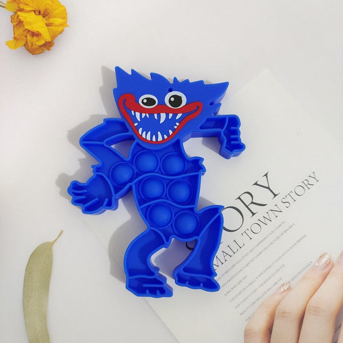 Wholesale Silicone Little Monster Big Blue Cat Decompression Fidgets Toy JDC-FT-ZhenH006 fidgets toy 臻豪 blue 14x11cm Wholesale Jewelry JoyasDeChina Joyas De China