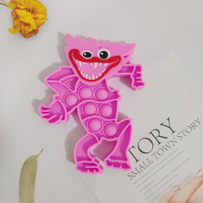 Wholesale Silicone Little Monster Big Blue Cat Decompression Fidgets Toy JDC-FT-ZhenH006 fidgets toy 臻豪 pink 14x11cm Wholesale Jewelry JoyasDeChina Joyas De China