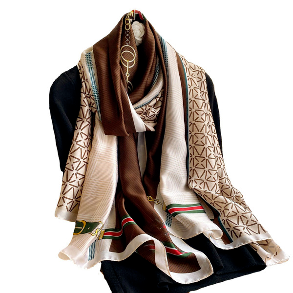 Wholesale silk scarf female spring and summer decoration imitation silk JDC-SF-SL046 scarf JoyasDeChina Wholesale Jewelry JoyasDeChina Joyas De China