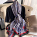 Wholesale silk scarf female sunshade shawl JDC-SF-SL077 scarf JoyasDeChina dark gray Above 175cm Wholesale Jewelry JoyasDeChina Joyas De China