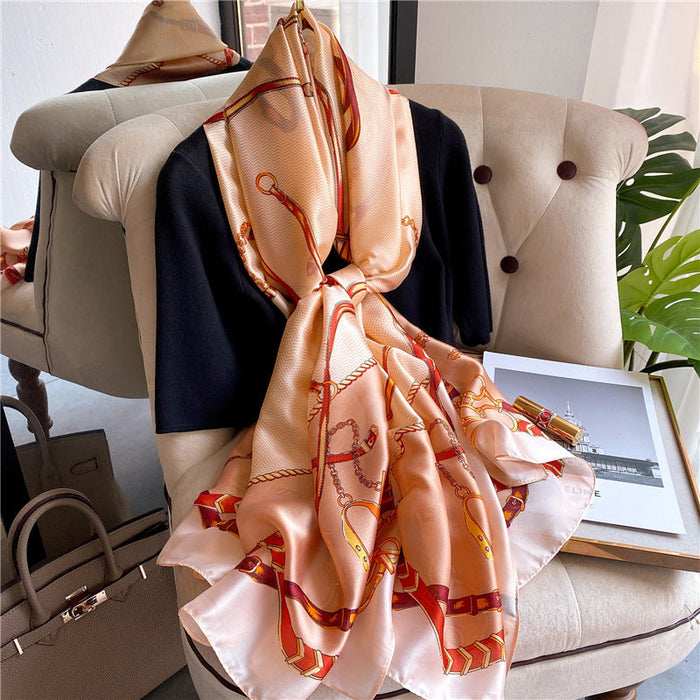 Wholesale silk scarf long shawl JDC-SF-SL081 scarf JoyasDeChina golden 175cm or more Wholesale Jewelry JoyasDeChina Joyas De China
