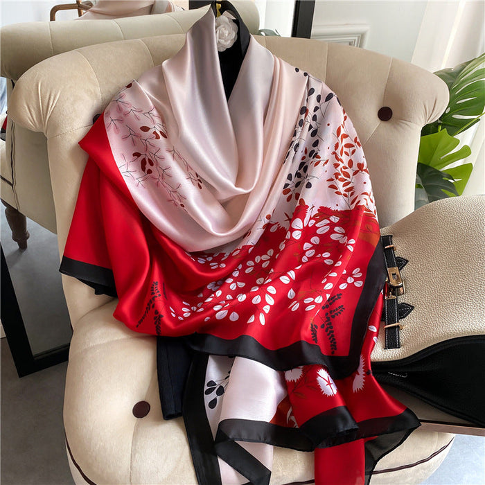 Wholesale silk scarf women's shawl JDC-SF-SL079 scarf JoyasDeChina red Above 175cm Wholesale Jewelry JoyasDeChina Joyas De China