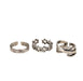 Wholesale silver alloy 3-piece ring JDC-RS-SF004 Rings 少峰 Wholesale Jewelry JoyasDeChina Joyas De China
