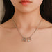 Wholesale silver alloy army necklace JDC-NE-D664 Necklaces JoyasDeChina Wholesale Jewelry JoyasDeChina Joyas De China