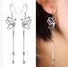 Bulk Jewelry Wholesale silver alloy butterfly earring JDC-ES-RL065 Wholesale factory from China YIWU China