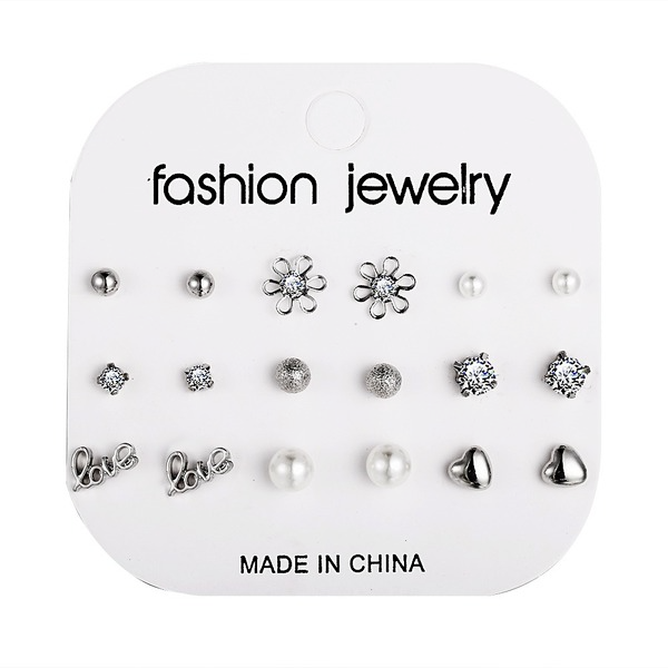 Bulk Jewelry Wholesale silver alloy flower earrings JDC-ES-F215 Wholesale factory from China YIWU China
