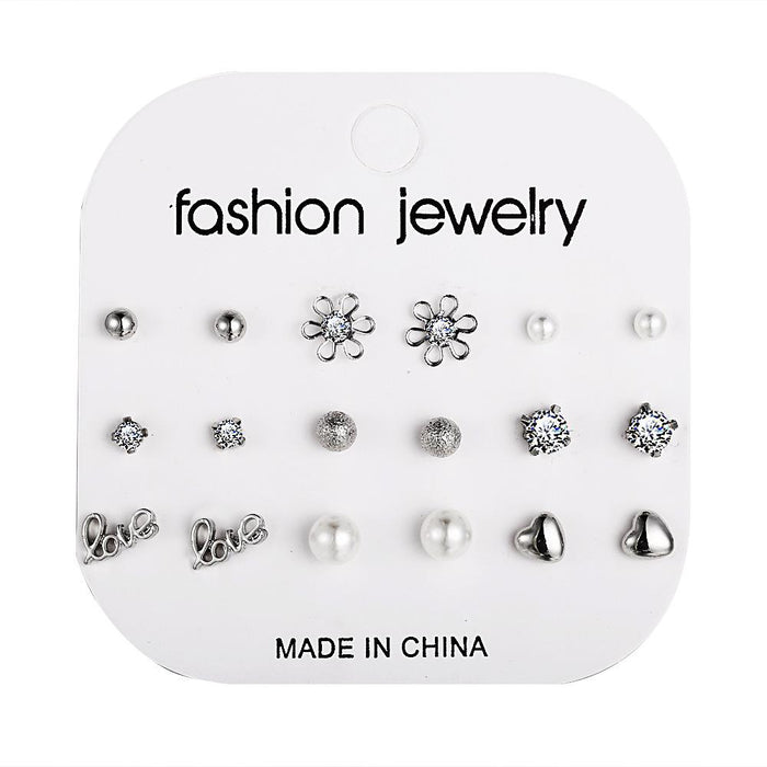 Wholesale silver alloy flower earrings JDC-ES-F215 earrings JoyasDeChina A01-01-19 Wholesale Jewelry JoyasDeChina Joyas De China