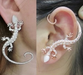 Bulk Jewelry Wholesale silver alloy gecko lizard earrings JDC-ES-RL034 Wholesale factory from China YIWU China