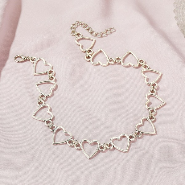 Bulk Jewelry Wholesale silver alloy hollow love neck chain JDC-NE-D644 Wholesale factory from China YIWU China